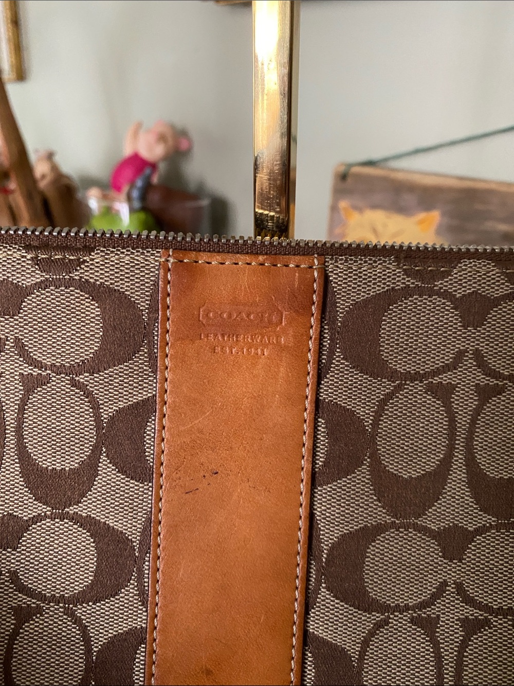 Coach Signature Slim Demi Zip Shoulder Bag - Vintage 2002 - Picture 5 of 15